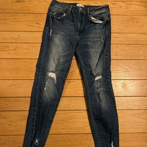 Black label distressed jeans size 30 - like new condition